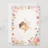 Fairy Eerste Verjaardag Uitnodiging Fairy Uitnodig (Achterkant)