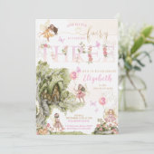 Fairy Eerste Verjaardagsbos Waterverf Kaart (Staand voorkant)