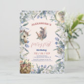 Fairy Eerste Verjaardagsbos Waterverf Kaart (Staand voorkant)