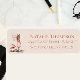 Fairy Eerste Verjaardagsfeestje Aangepast retourad Etiket