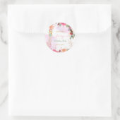 Fairy Eerste Verjaardagsfeestje Baby Meisje Ronde Sticker (Tas)