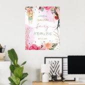 Fairy Eerste Verjaardagsfeestje Baby Meisje Welkom Poster (Thuiskantoor)