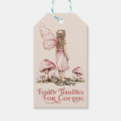 Fairy eerste verjaardagsfeestje gepersonaliseerd d cadeaulabel (Voorkant)