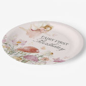 Fairy Eerste Verjaardagsfeesttafel Decor Papieren Bordje (Gekanteld)