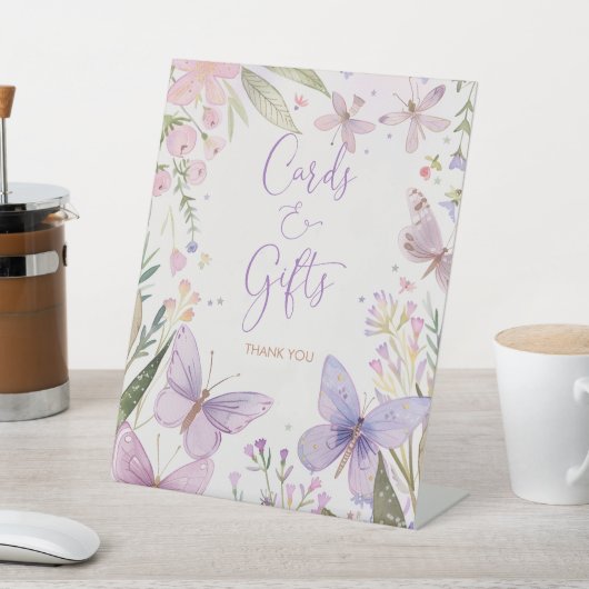 Fairy eerste verjaardagskaarten en geschenken reclamebord met voetstuk (Insitu)