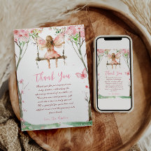 Fairy Eerste Waterverf Bloemen Meisjes 1e Verjaard