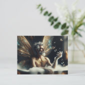 Fairy Elder Man Takes a Bath Briefkaart (Staand voorkant)