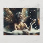 Fairy Elder Man Takes a Bath Briefkaart (Voorkant)