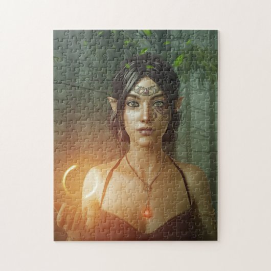 FAIRY ELF GIRL FANTASY JIGSAW PUZZLE LEGPUZZEL (Verticaal)
