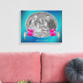 Fairy en bloemen gepersonaliseerd Voeg je eigen fo Canvas Afdruk (Insitu (Woonkamer))