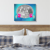 Fairy en bloemen gepersonaliseerd Voeg je eigen fo Canvas Afdruk (Insitu (Slaapkamer))