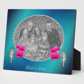 Fairy en bloemen gepersonaliseerd Voeg je eigen fo Fotoplaat (Zijkant)