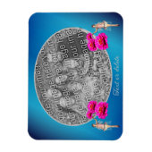 Fairy en bloemen gepersonaliseerd Voeg uw foto toe Magneet (Verticaal)