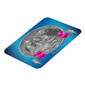 Fairy en bloemen gepersonaliseerd Voeg uw foto toe Magneet (Linkerzijde)