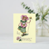 Fairy en Brier Roos Valentijn Feestdagenkaart (Staand voorkant)