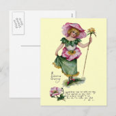 Fairy en Brier Roos Valentijn Feestdagenkaart (Voorkant / Achterkant)