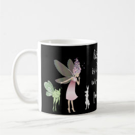 Fairy en Bunny met Inspirerend Quote Koffiemok