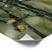 Fairy en Crescent Moon Perfect Poster (Hoek)