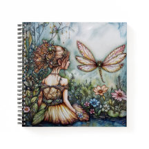 Fairy en de Dragonfly HB Note / Sketch boek