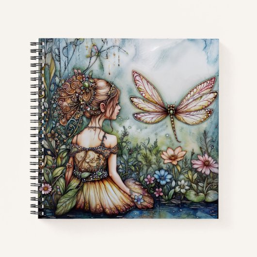 Fairy en de Dragonfly HB Note / Sketch boek (Voorkant)