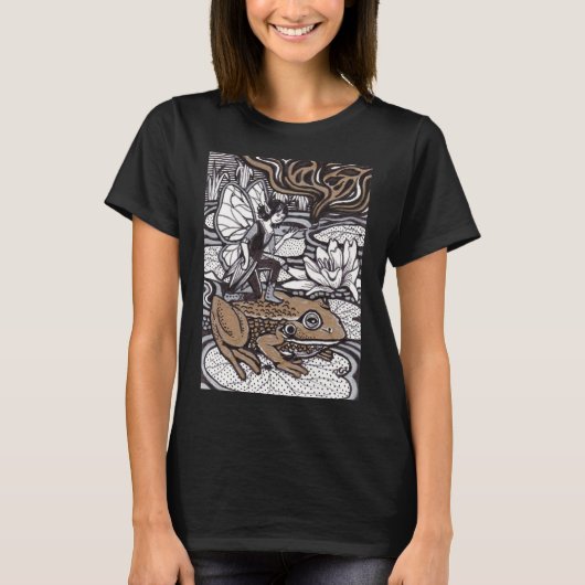 Fairy en de kikker t-shirt (Voorkant)