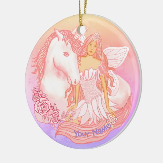 Fairy en eenhoorn Ornament (Links)
