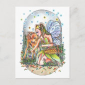 Fairy en Fawn Briefkaart (Voorkant)