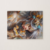 Fairy en haar Baby Tiger Fairy Legpuzzel (Horizontaal)