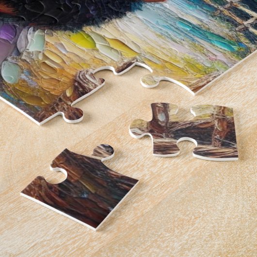 Fairy en haar Berner Sennenhond Puppy Legpuzzel (Zijkant)