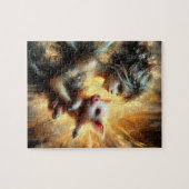 Fairy en haar biggetje legpuzzel (Horizontaal)