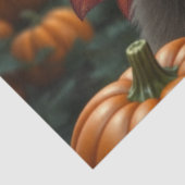 Fairy en haar kat, Halloween. Tissuepapier (Detail)