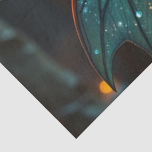 Fairy en haar kat tissuepapier (Detail)