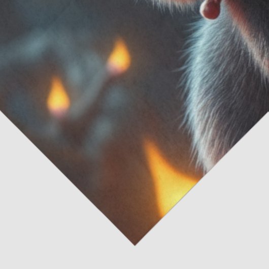 Fairy en haar kat tissuepapier (Detail)