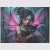 Fairy en haar kat, tissuepapier (Voorkant)