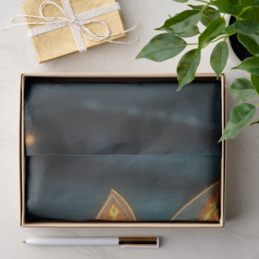 Fairy en haar kat tissuepapier (Geschenk)