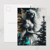 Fairy en haar kerstboom glitch briefkaart (Voorkant / Achterkant)