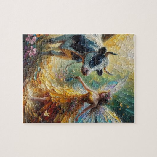 Fairy en haar Koe Legpuzzel (Horizontaal)