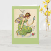 Fairy en haar op zoek naar glas kaart (Gele Bloem)