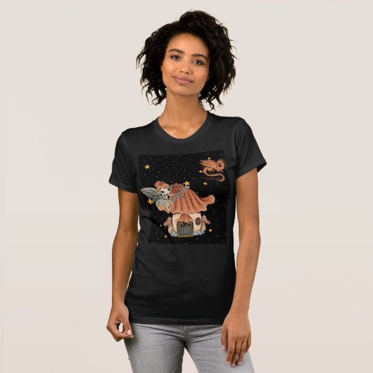 Fairy en het Mushroom House T-shirt (Voorkant volledig)