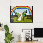 FAIRY EN HET RAINBOW POSTER (Thuiskantoor)