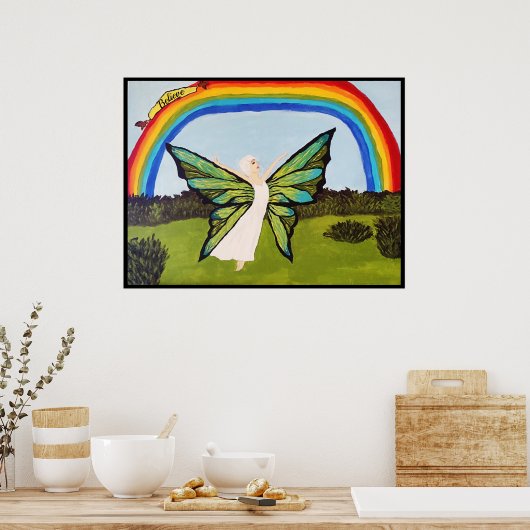 FAIRY EN HET RAINBOW POSTER (Keuken)