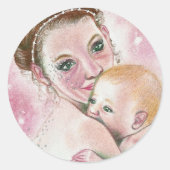 Fairy en kind Sticker (Voorkant)