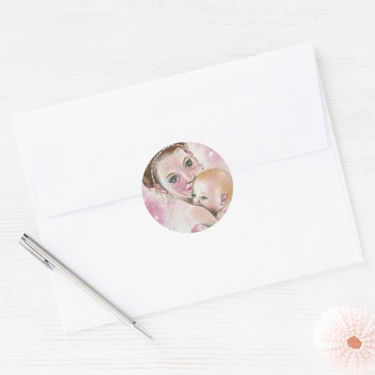 Fairy en kind Sticker (Envelop)