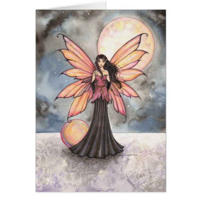 Fairy en Volle Maan Fantasy Art (Voorkant)