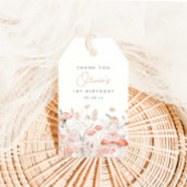 Fairy en Wildbloemen Verjaardag Cadeaulabel