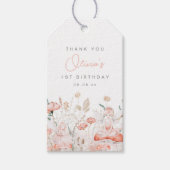 Fairy en Wildbloemen Verjaardag Cadeaulabel (Voorkant)