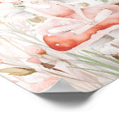 Fairy en Wildflower Baby shower Welkomstbord Poster (Hoek)