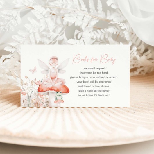 Fairy en Wildflower Boekaanvraag Informatiekaartje