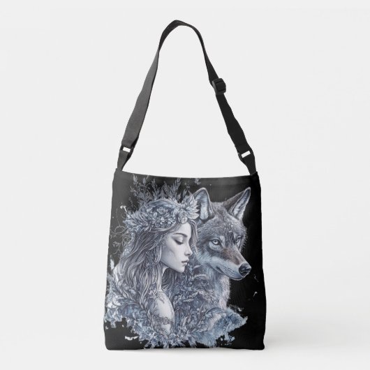 Fairy en Wolf Crossbody Tas (Achterkant)