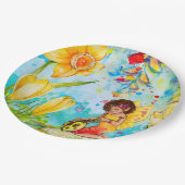 Fairy en Yellow Ladybug Verjaardagsfeest Borden Papieren Bordje (Gekanteld)